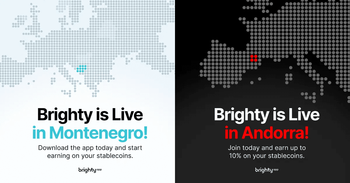 Brighty App Expands Its Reach: Now Available in Montenegro and Andorra